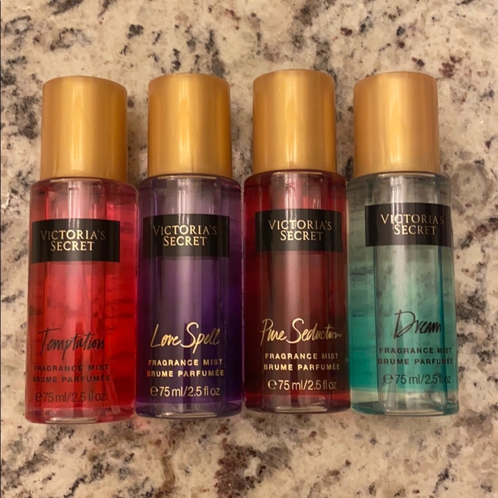 Victoria Secrets Fragrance Spray - Set of 4